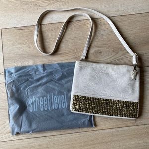 Street Level Studded Crossbody Purse